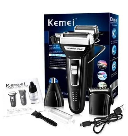 KEMEI®︎ AFEITADOR PROFESIONAL 3 EN 1 - 100% RECOMENDADO